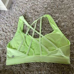 Lululemon neon yellow/green sports bra